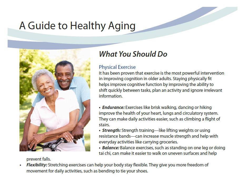 Aging healthily guide
